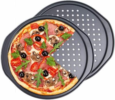 China YP174878 Amazon Viable Hot Nonstick Round Perforated Pizza Crisper Tray for Oven Baking Supplies for sale