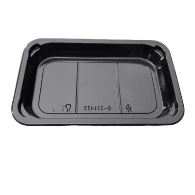 China Custom Plastic Food Tray For Food Freezer Box Airtight Packaging Storage Containers for sale