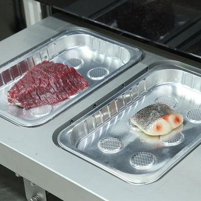 China Moisture proof vacuum skin cover for plastic tray or box or meat beef container use in food packing machine for sale