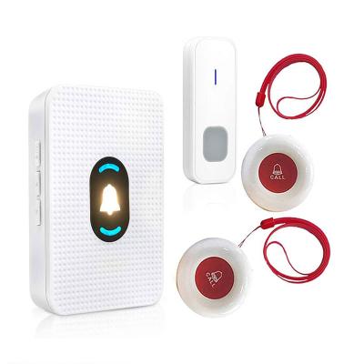 China Daytech LC01 3-1 1Receiver 2Call Button 1Doorbell Remote System Call Home Nurse Wireless Call System Hotel Office for sale