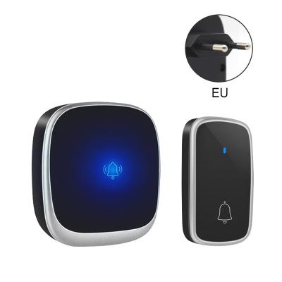 China Daytech DB25 CE FCC ROHS Modern Waterproof Door Bell Kinetic Energy Wireless Doorbell Logo Print Self Powered IP44 for sale