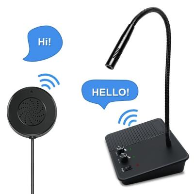 China Round Bank Dropshipping Daytech WI11 Dual-way Teller Teller Teller tation Window Account Intercom with Microphone for sale