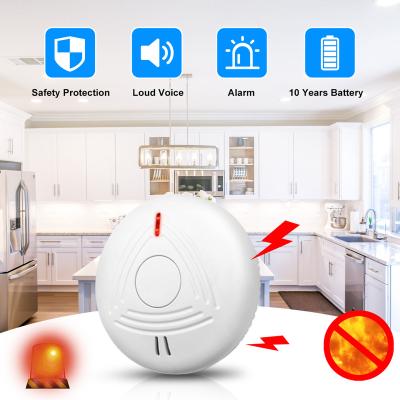 China Sound with Light Daytech SM13 10 Years Battery Life Mini Fire Alarm Smoke Detector Sensor Wireless Alarm Smoke Detector for sale