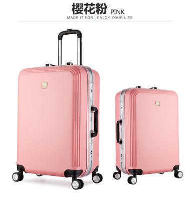 China 24'' 28'' Fashion Candy Color PC ABS Trolley Luggage Sets with Electronic Scale for sale