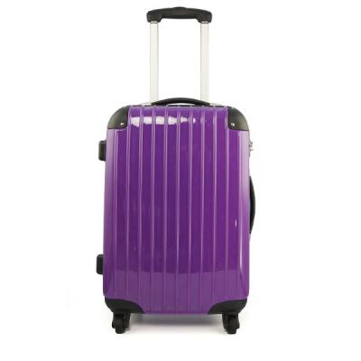 China PC Trolley Hand Luggage , Business Travel Luggage Purple Rolling Suitcase for sale