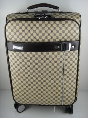 China Spinner Nylon Travel Trolley Luggage 4 Wheels Customized PC Suitcase Latticework for sale