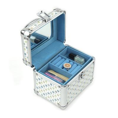 China Professional Aluminum Cosmetic Case Customised / Tartan ABS Women Aluminum Jewelry Case for sale