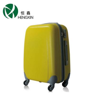 China Black Universal 4 Wheeled Luggage Hard Travel Cases PC Rolling Suitcase ABS for sale