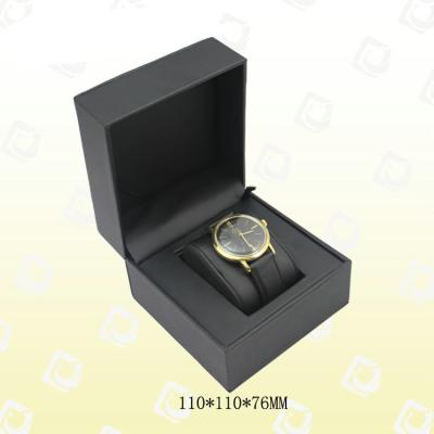 China Waterproof Mini Watch Boxes Cases PU Black Luxury Logo Accepted for sale