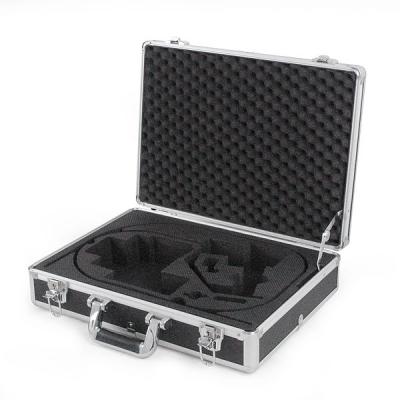 China Salable Silver Aluminum Tool Box Carrying Hard Storage Case With EVA for sale