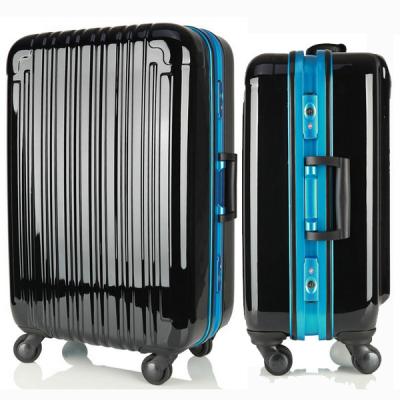 China Lightweight Travel Luggage ABS PC Rolling Suitcase Hard Carry Case 2PCS TSA Lock for sale