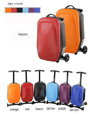 China ABS Two Wheel Lightweight Rolling Luggage Colorful Luxury For Girl for sale