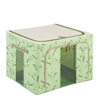 China Logo Print Home Foldable Storage Box Two Opening 22L ~ 120L Size for sale