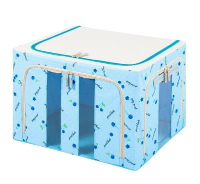 China Durable Nylon Foldable Storage Cubes With Three Clear Window for sale