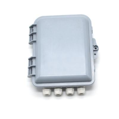 China Outdoor / Indoor Weatherproof ABS Ftth Distribution 8 End Fiber Optic Cores Enclosure for sale