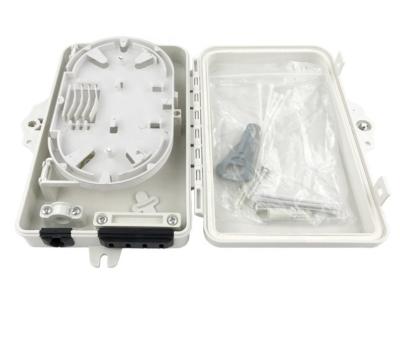 China ABS 2/4/6 core Pc+abs material wall/pole mounted Odb/fdb/odp/cto distribution box Ftth fiber optic termination box for sale