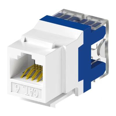 China NETWORKING/Cabling System Rj45 Cat6 Punch Down Network Cat 6 Keystone Jack 180 Degree UTP Amp Socket Female Connector Unshielded OEM Modular Factory for sale