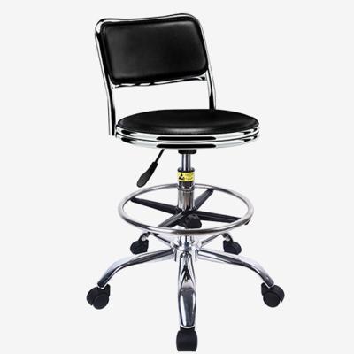 China Modern Adjustable Dental School Laboratory Ergonomic Chair Anti-Static Modern Lab Stool Chair Laboratory Stool with Back Rest for sale