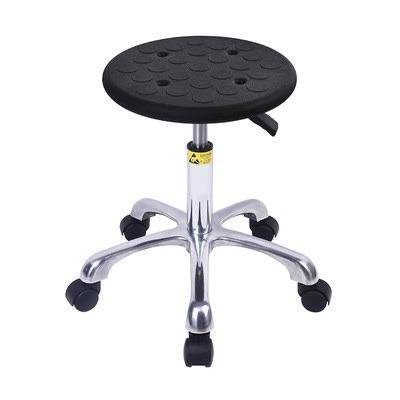 China Modern Esd Lab Chair Laboratory Stool Chair Black Adjustable Medical Barber PU Leather Dental Lab Chairs for sale