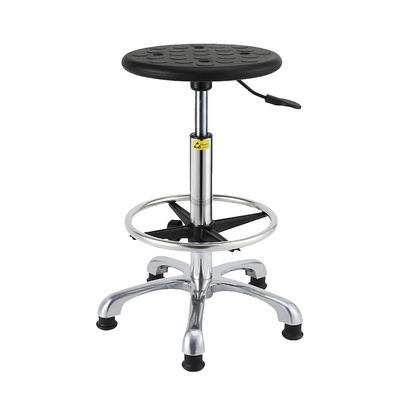 China Modern Black Swivell Laboratory Chair Esd Lab Chair PU Leather Adjustable Hospital Dental Laboratory Stool with Wheels for sale