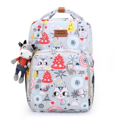 China OEM Large Capacity Color Anti-theft Mummy Bag Backpack Multifunctional Waterproof Maternity Bag Diaper Bag for sale