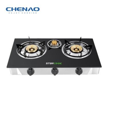 China Easily Cleaned General Tempered Glass Gas Cooker Home Kitchen for sale