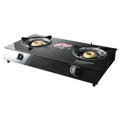 China Easy To Clean Manufacturer Professional Table Gas Stove Design With Explosion Proof Glass for sale