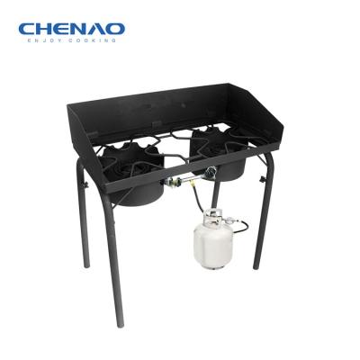 China China 2 Burner High Outdoor Cooking Stove Adjustable Height 30 Inches For Outdoor Camping for sale