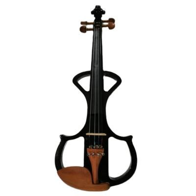 China German normal price 4/4 student wholesaler built-in silent solid wood electric violin for sale