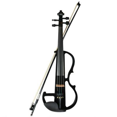 China Price 4/4 fashionable normal student wholesaler built-in solid wood electric violin silent solid wood electric violin for sale