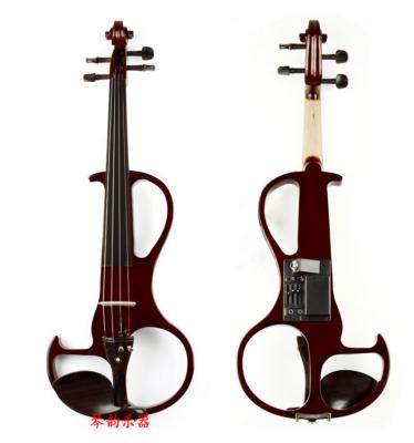 China Price 4/4 fashionable normal student wholesaler built-in solid wood electric violin silent solid wood electric violin for sale