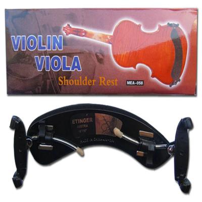 China Fashionable Wholesale High Quality Violin Shoulder Rest Metal Adjustable Black Violin 4/4-3/4-1/2-1/4-1/8 shouldrest for sale