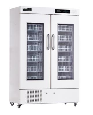 China 658 Liters Large Capacity Biomedical Blood Bank Freezer with Double Foaming Glass Door for sale