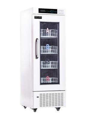 China Auto Frost Glass Door 4 Degree 208L Portable Biomedical Blood Bank Refrigerators Fridge for sale