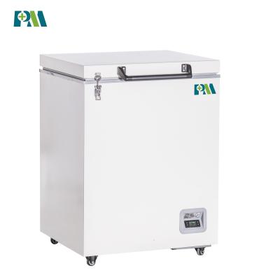 China Sprayed Plate Steel 100L Mini High Quality Biomedical Chest Freezer Fridge for sale