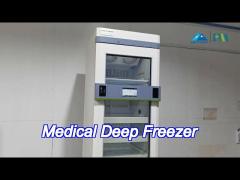 minus 25 degrees 268 liters medical deep freezer with double chamber and digital display