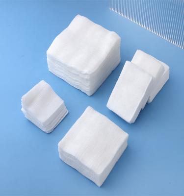 China Disposable 100% Cotton Gauze By Cutting Wrapped Care Gauze Compresses Factory Price White Absorbent Accessories Sharpen Medical Cotton Mesh OEM for sale