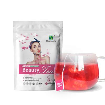 China Tea Drinks Natural Flavor Tea Yoni Beauty Glow Feminine Glowing Herbal Tea For Women Skin Beauty Tea for sale