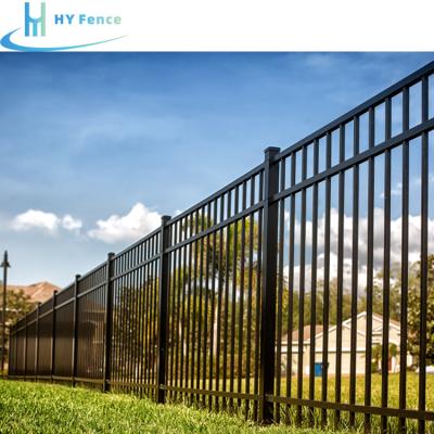 China Easily Assembled Privacy Garden Fence Aluminum Metal Picket Ornamental Fence Wrought Iron Fence Panel for sale