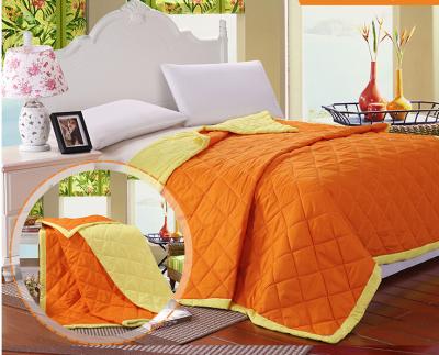 China Colorful Double Face Binding Twin Size Quilts Set Comforter For Summer for sale