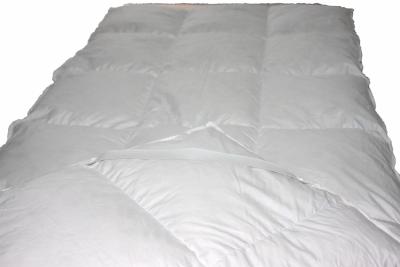 China Microfiber Baffle Boxes Self - Piping Mattress Pad Toppers King White Customized for sale