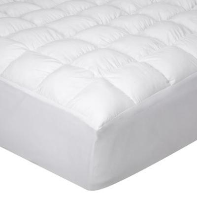 China Plain Magic Soft Ballfiber Filling Mattress Cover Protector with Cotton Fabric Twin Size for sale