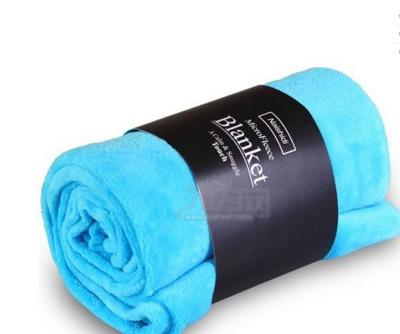 China Blue / Pink Colorful Coral Custom Fleece Blankets , Polyester Soft Kids Fleece Blanket for sale