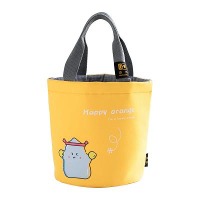 China Double Round Insulated Waterproof Lunch Tote Bag Insulation Bag Oxford Cloth Lunch Bag for sale