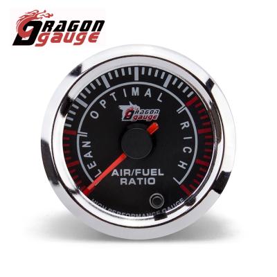 China DRAGON GAUGE 52mm 7 Color Indicator Stepper Motor Auto Narrow Band Ratio Gauge 20:1~10:1 Air Fuel Meter For Car (5048) 2 Inch for sale