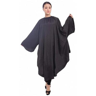 China Barber Shop Beauty Care Nylon Customized Beauty Salon Customer Hair Cutting Capes Hairdressing Shirt Black Dress for sale