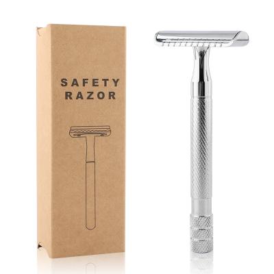 China Five Blades Five Pieces Double Blade Men Safety Razor Stainless Steel Straight Edge Zinc Alloy Barber Shaving Razor for sale