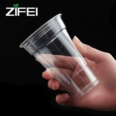 China Eco-Friendly Disposable PLA Biodegradable Compostable Plastic Cup With Lid For Juiceand Tea for sale