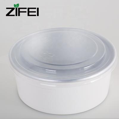 China 32oz 1000ml Disposable Aluminum Foil Bowl Disposable Take Out Wrapping Paper Salad Bowl With Plastic Lid for sale