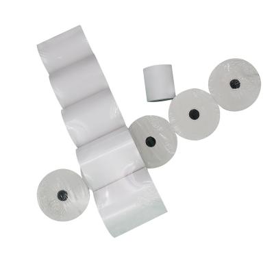 China 80x70 80x60mm Printing Press Paper Roll Paper Raw Materials Carbonless Heat Sensitive Paper Roll Manufacturer for sale